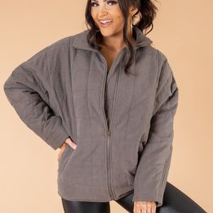 Quilted jacket size large